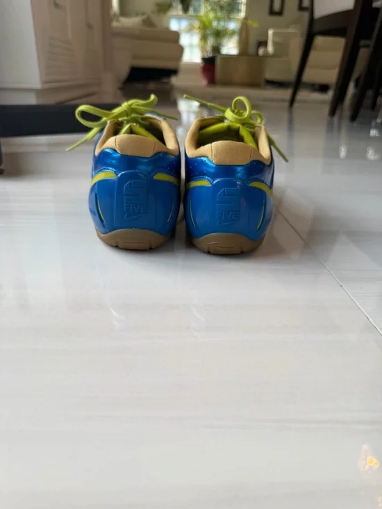 Nike man indoor soccer Blue and Yellow Lace-Up Sneakers - Picture 2 of 7